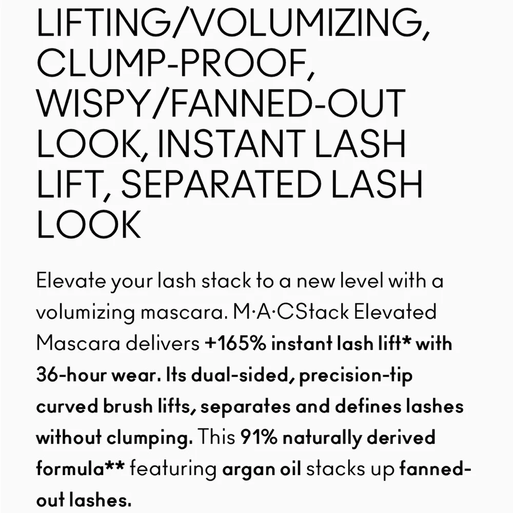 MAC MACStack Elevated Mascara